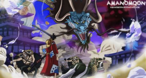 One Piece Wano Kuni Anime Luffy vs Kaido Dragon by Amanomoon on DeviantArt