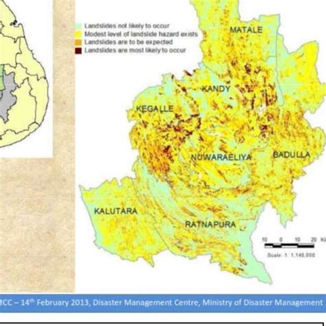 Flood Hazard Map of Sri Lanka | Download Scientific Diagram