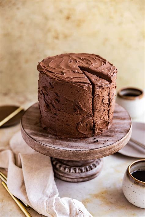 Moist and Rich Chocolate Coffee Cake - Frosting and Fettuccine