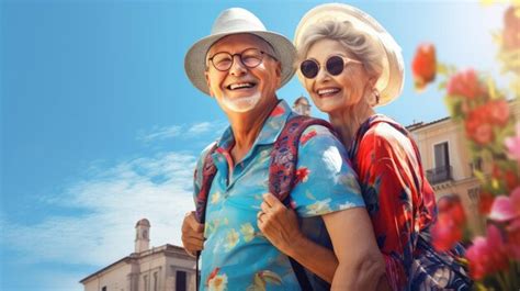 Premium AI Image | Close up vivid portrait of an elderly couple happy ...