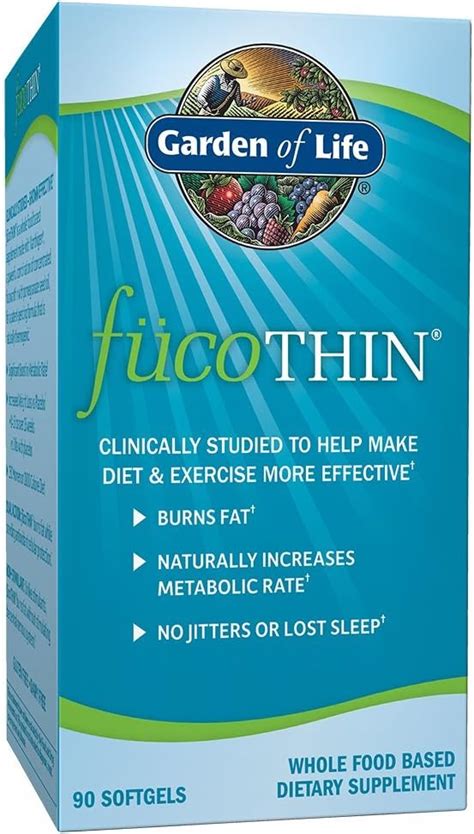 Amazon.com: Garden of Life Fucoxanthin Supplements - FucoThin Diet Pill for Weight Loss, 90 ...