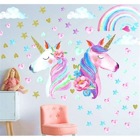 Unicorn Wall Decal Stickers-Wall Decals for girls bedroom-Unicorn ...