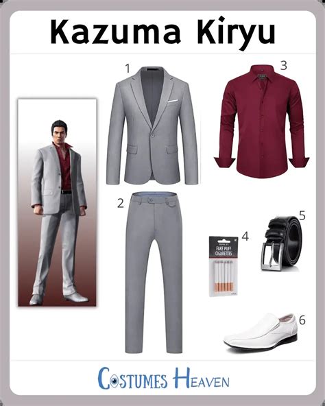 Kazuma Kiryu Costume For Cosplay & Halloween 2024