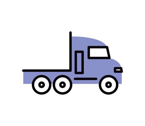 semi truck side view 10421826 Vector Art at Vecteezy