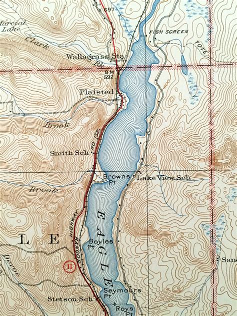 Antique Eagle Lake Maine 1931 US Geological Survey | Etsy