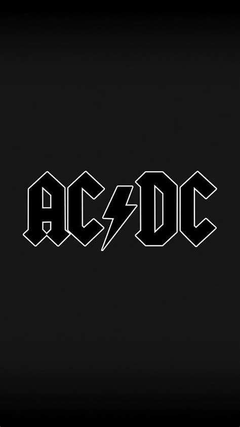 AC DC Logo On Black , Acdc, AC/DC, Rock • Untuk Anda wallpaper ponsel HD | Pxfuel