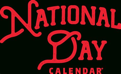 Printable List Of National Days | Example Calendar Printable