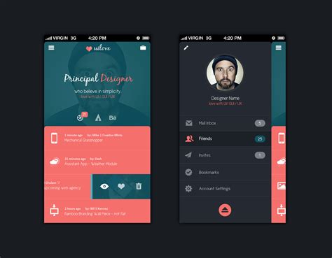 FREE 21+ App Profile Page Designs in PSD | Vector EPS
