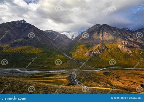 Mountains of Kyrgyzstan stock photo. Image of peak, land - 139443178