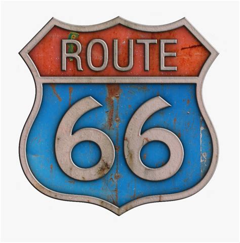 Route 66 Sign Png , Free Transparent Clipart - ClipartKey