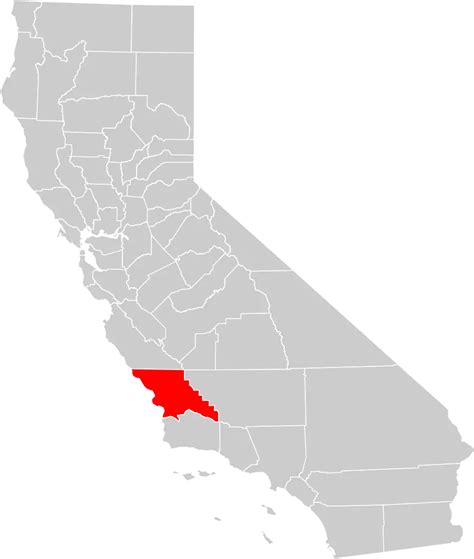 California County Map (san Luis Obispo County Highlighted) - MapSof.net