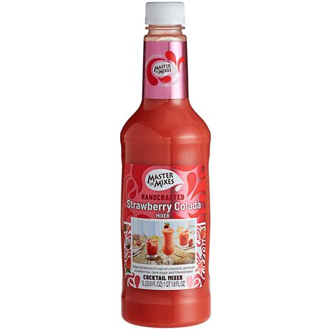 Master of Mixes 1 Liter Strawberry Colada Mix