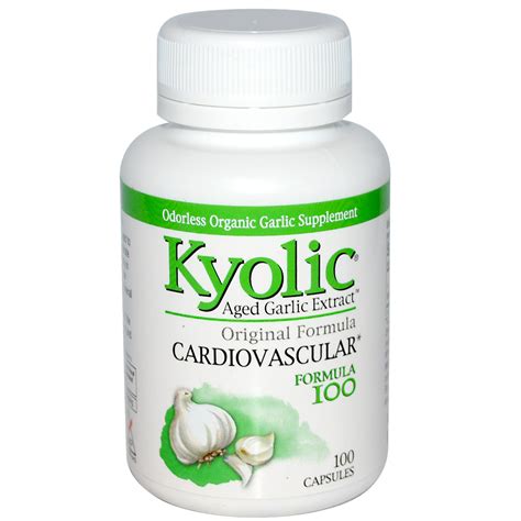 Kyolic, Aged Garlic Extract, Cardiovascular, Formula, 100 Capsules - iHerb