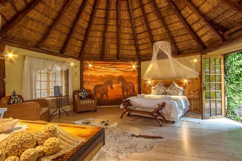 Experience authentic Karoo farm like while staying in this spacious thatched rondavel (With ...