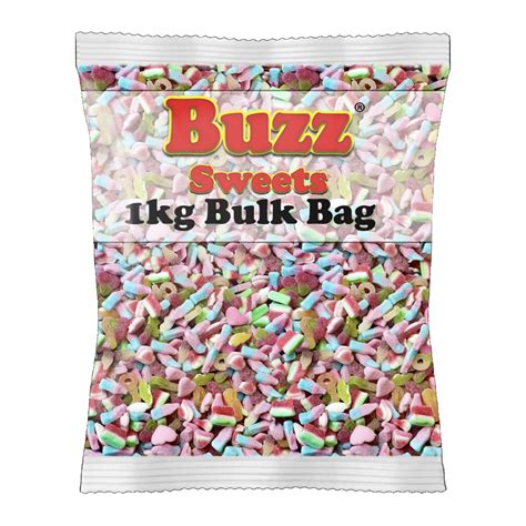 Bulk 1kg Bags of Fizzy Mix - Buzz Sweets UK