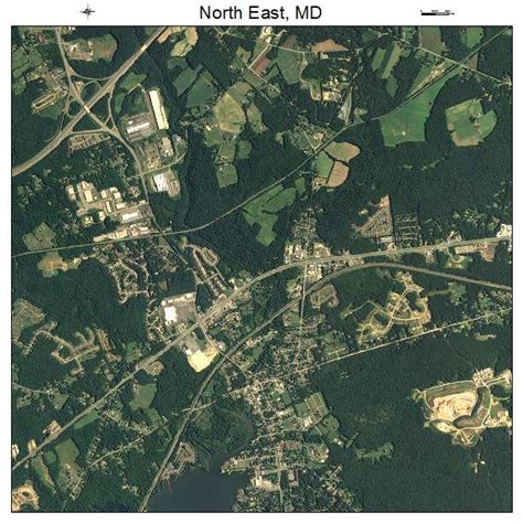 Aerial Photography Map of North East, MD Maryland