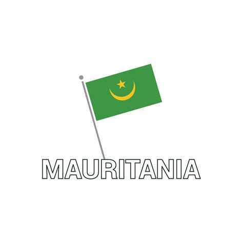 Mauritania Flag design vector 13305299 Vector Art at Vecteezy