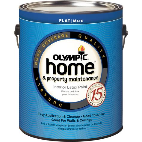 Olympic Home Tintable Flat Latex Interior Paint (Actual Net Contents ...