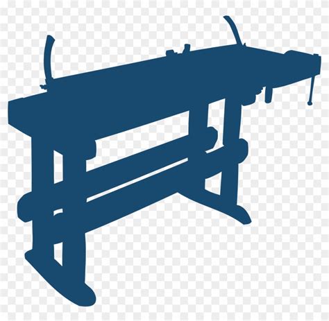 Bench Silhouette Clip Art - Work Bench Icon Png - Full Size PNG Clipart ...