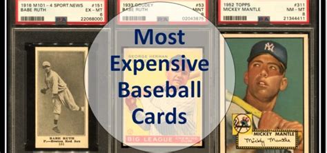 Most Expensive Baseball Cards (Top 12 List) - Edudwar