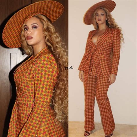 Instagram Style: Beyonce in Sergio Hudson & EnaGancio