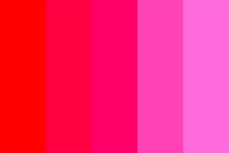 Red to Pink Color Palette