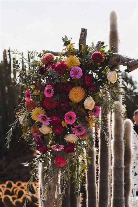 Day Of The Dead Inspired Cactus Country Wedding | Junebug Weddings