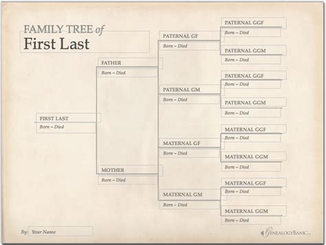 Family Tree Template Finder: Free Charts for Genealogy (With images) | Free family tree template ...