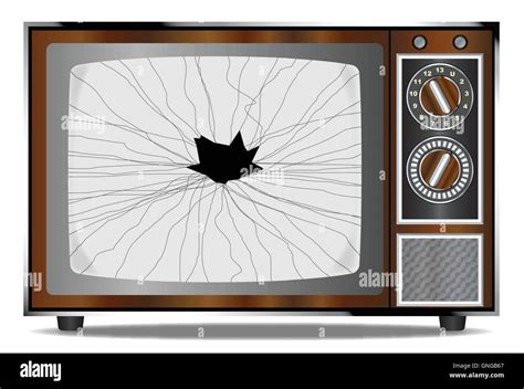 Smashed tv screen hi-res stock photography and images - Alamy