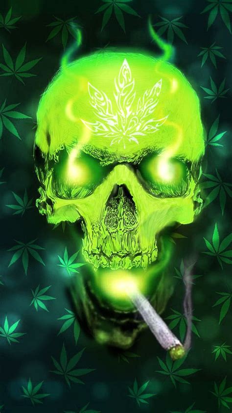 Weed Skull Wallpapers on WallpaperDog