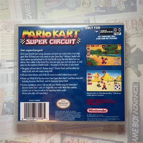 Mario Kart Super Circuit GBA Box Art for Clear DS Case print Only - Etsy