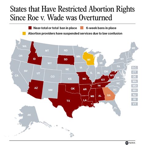 Here's where abortion is banned 3 months after Roe v. Wade was ...