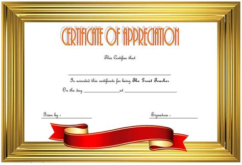 Teacher Appreciation Certificate Free Printable: 10+ Designs – Fresh ...