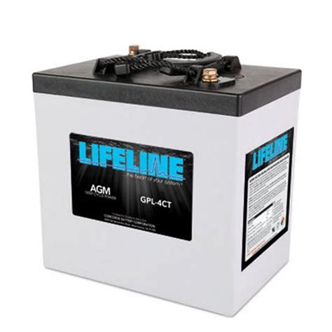 Lifeline 6v 220 AH Deep Cycle Sealed AGM Battery GPL-4CT