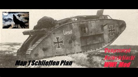 PanzerCorps Kaiserschlacht WWI Mod Map 1 Schlieffen Plan - YouTube