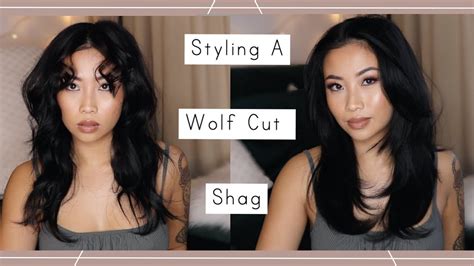 How I Style My Wolf Cut / Shag Haircut - YouTube