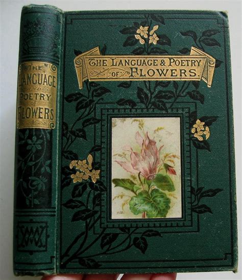 Language Poetry Flowers Book Color ROSES Sweet Peas Flower Print ...