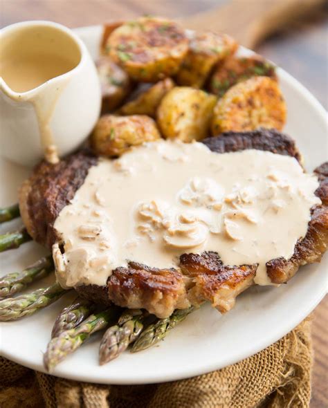 Creamy Mushroom Sauce for Steak | Don't Go Bacon My Heart