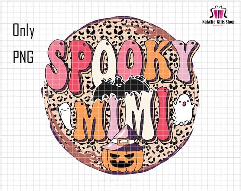 Spooky Mimi Png, Halloween Png, Retro Halloween Png, Spooky Png, Pumpkin Season Png, Mimi Shirt ...