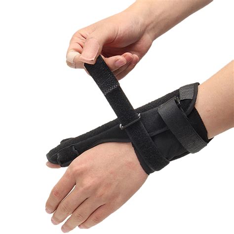 Adjustable Elastic Thumb Wrist Spica Splint Support Fracture Sprain Arthritis Injury Brace ...