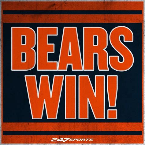 Bears Win! | Chicago bears, Chicago bears logo, Bear signs