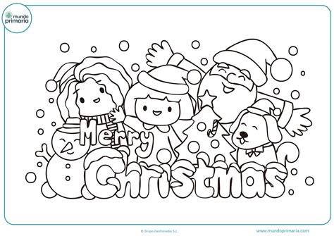 Dibujos Kawaii Para Colorear De Navidad