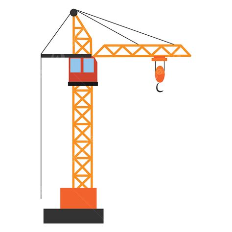 Construction Crane Clipart PNG Images, Construction Crane Illustration Vector On White ...