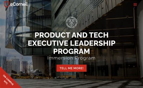 eCornell: Product and Tech Executive Leadership Program - Cornell Tech