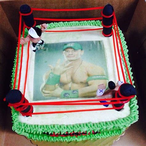 John cena wrestling birthday cake. Lime green | John cena birthday, Wwe ...