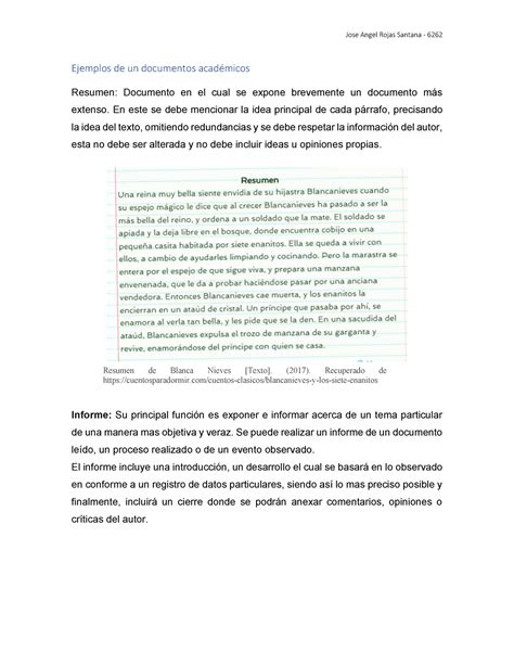 Ejemplos de un documentos académicos - Ejemplos de un documentos académicos Resumen: Documento ...