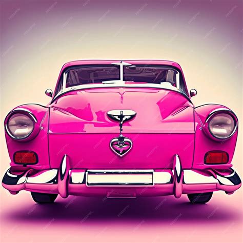 Premium AI Image | Pink Barbie Car