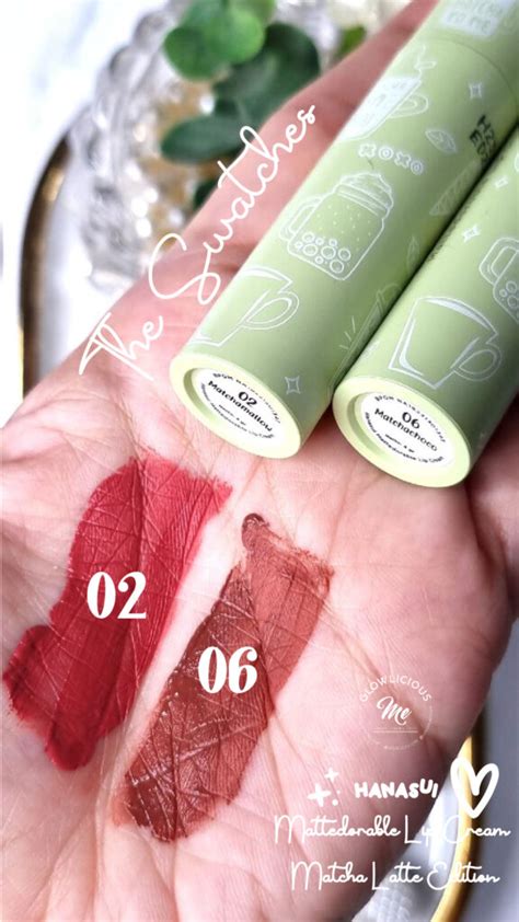 HANASUI Matcha Latte Edition o2 & 06 | review swatches tanpa base ...