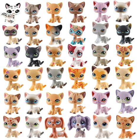 New Rare Lps Pet Shop Toys Free Shipping Shorthair Cat Cute Great Dane Tiger Cat Lps Action ...