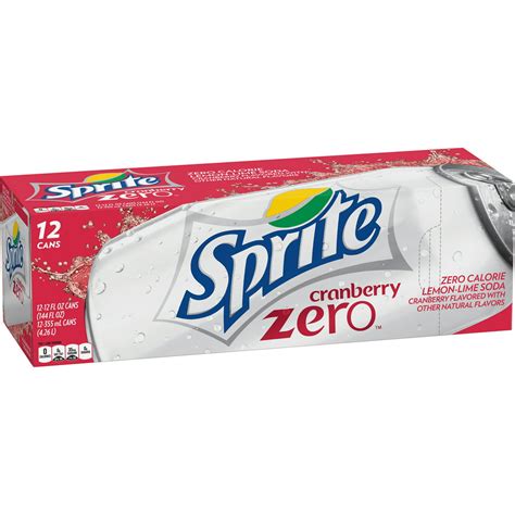 Sprite Cranberry Zero Soda, 12 Fl. Oz., 12 Count - Walmart.com - Walmart.com